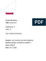 Project Bordeaux. Y2B1: Draft/version: 2 Team: 5 Tutor: Gerard Groeneveld