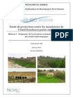 Étude de Protection Contre Les Inondations de L'oued Bouskoura Partie Amont