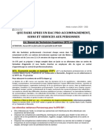 Que Faire Après BP ASSP 2020-2021