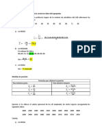 Medidas de tendencia central y dispersión en datos NO agrupados