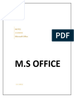 M.S Office