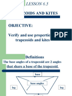 Trapezoids Kites Theorems Properties