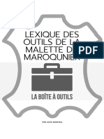 Lexique Des Outils de La Malette Du Maroqunier