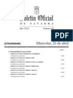Listas candidaturas para las elecciones municipales y autonómicas en Navarra 2023
