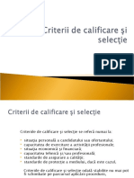 9 - Criterii Calificare Si Selectie 2009