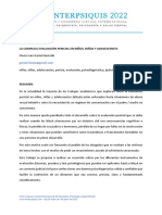 La Compleja Evaluación Pericial en Niños, Niñas Y Adolescentes