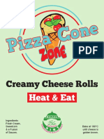 Creamy Cheese Rolls: Heat & Eat