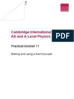 Cambridge International AS and A Level Physics (9702) : Practical Booklet 11