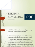 Tekhnik Konseling: Pertemuan Ke-4