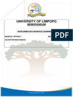 University of Limpopo: Memorandum
