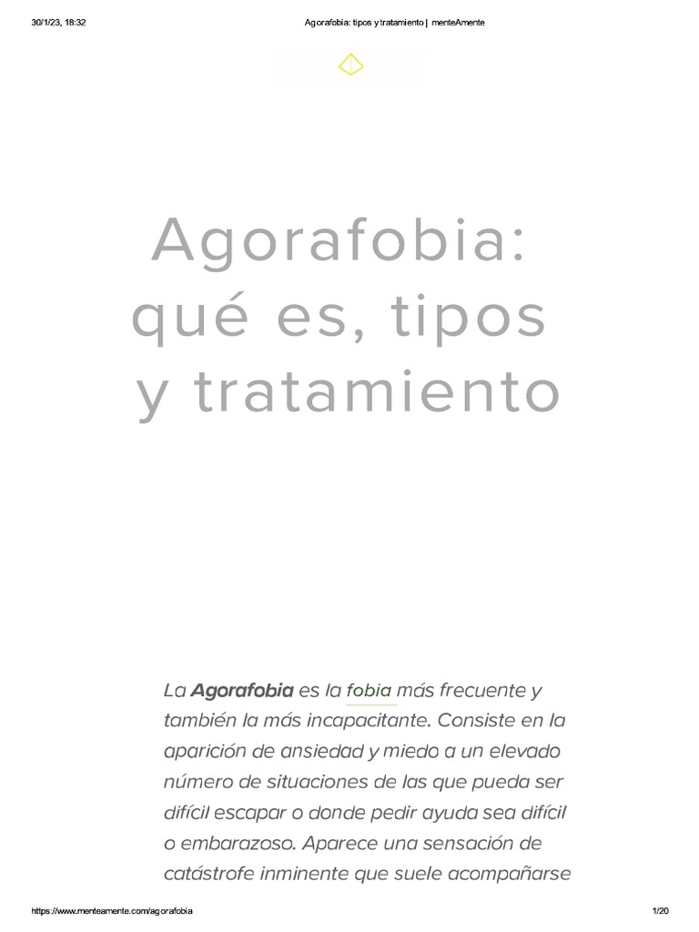 Agorafobia | PDF
