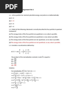 SPHA031-23 Online Assignment No 1 Solutions 2023