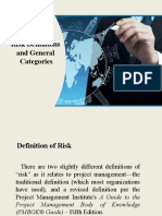 Risk Definitions and General Categories