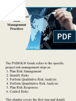 Classical Project Risk Management Practices