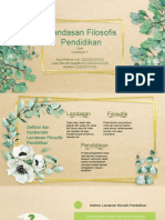 Landasan Filosofis Kependidikan