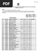 State-Wise Result (Written) of Rimc Entrance Examination Dec 2021 For The Term Commencing Jul 2022