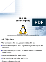 Unit 11: Shell Scripting