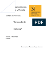 "Educando Sin Violencia": Facultad de Ciencias de La Salud