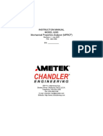 Model 6265 Mechanical Properties Analyzer Manual