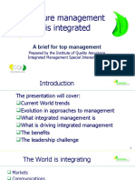 Top Management Brief On Integrated Management Version 7