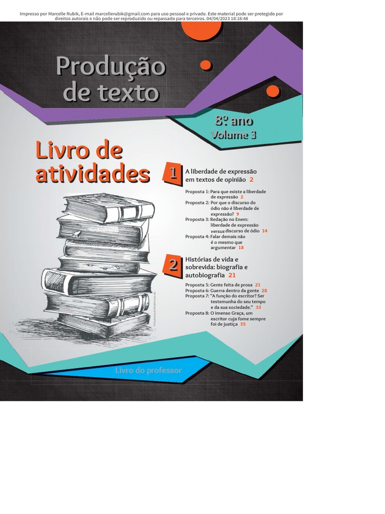 Filosofia 3 etapa - texto e atividade - 1- SOBRE A RETÓRICA E