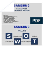 Analisis: Analisis SWOT Perusahaan Samsung