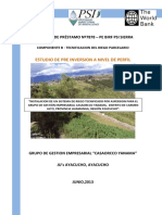 Estudio de Pre Inversion A Nivel de Perfil: Contrato de Préstamo Nº7878 - Pe Birf Psi Sierra