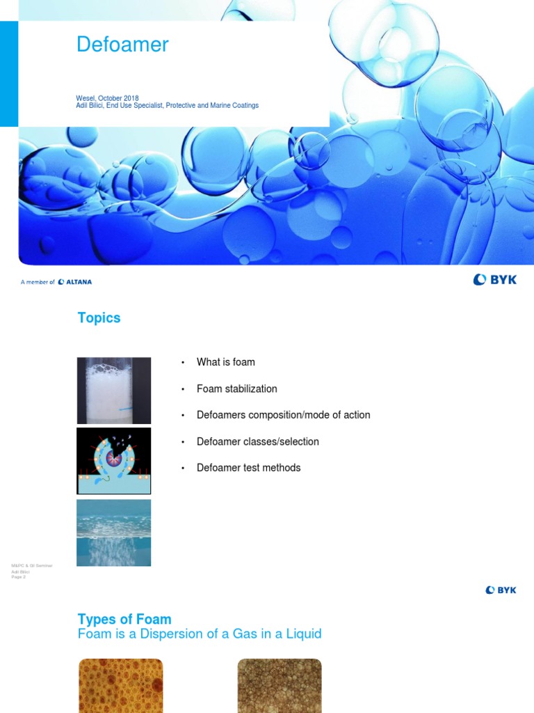 03 Defoamers Mpc And Gi Eng Pdf Foam Building Engineering