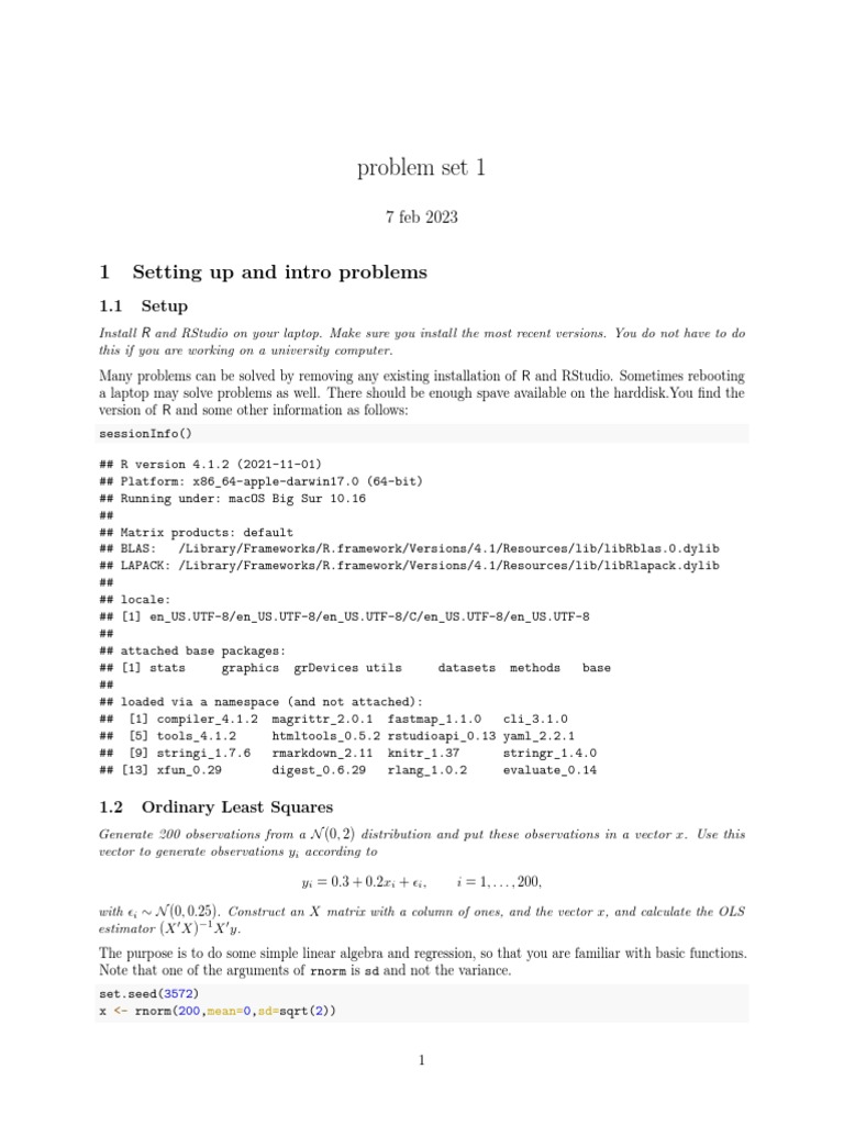 Problem Set 1 Solution Numerical Methods | PDF | Confidence Interval ...