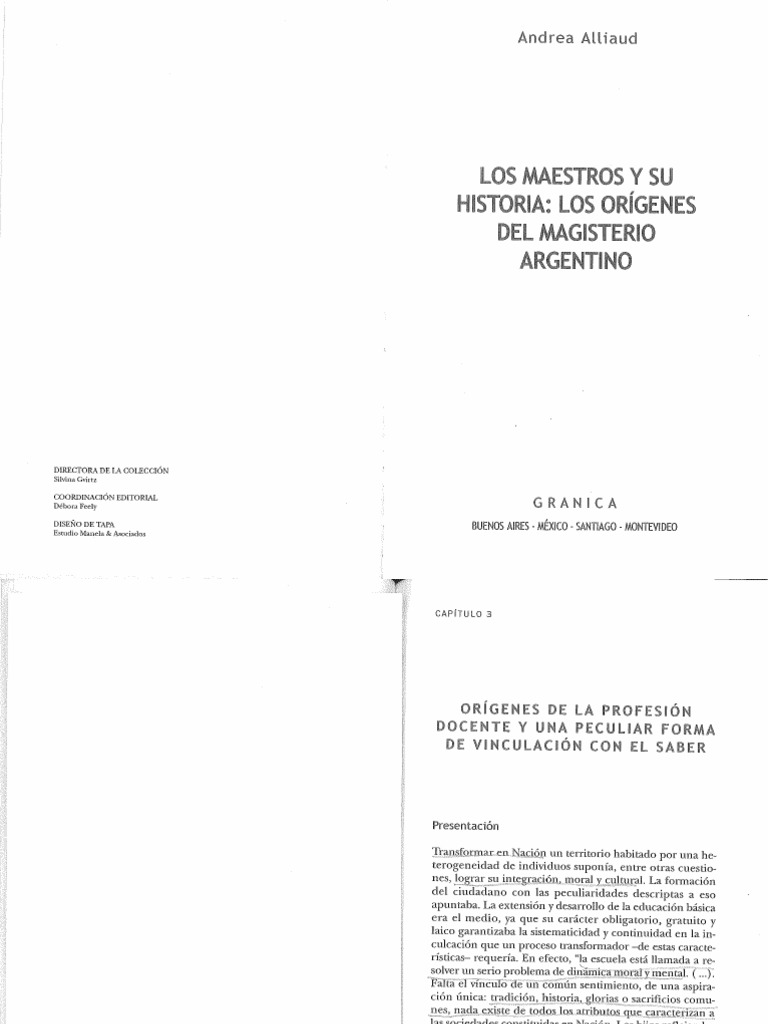 Los Maestros Y Su Historia Pdf