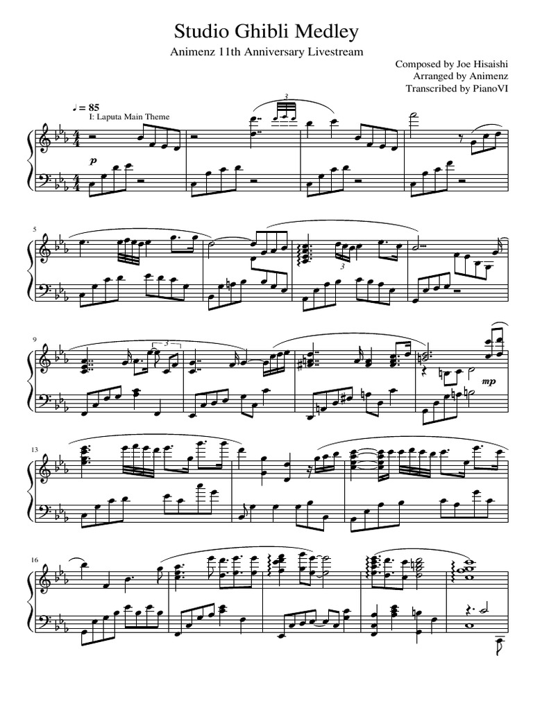 Animenz Studio Ghibli Medley 2021 Pdf Cinema Of Japan