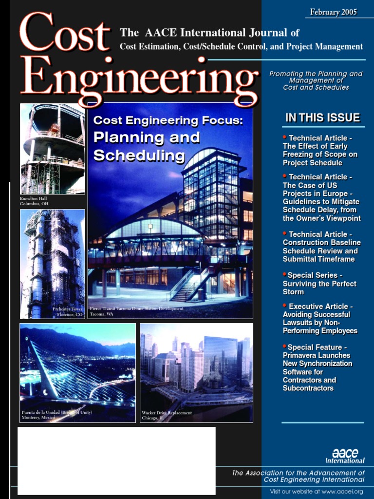 Cost Engineering Journal - February 2005 | PDF | Standardization ...