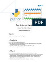 Time Series and Signals: Objective