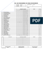 Ulat Ukol Sa Pagsamba NG Mga Sinusubok: Records Form