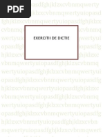 Exercitii de dictie