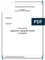 Airline Reservation System Project Docum
