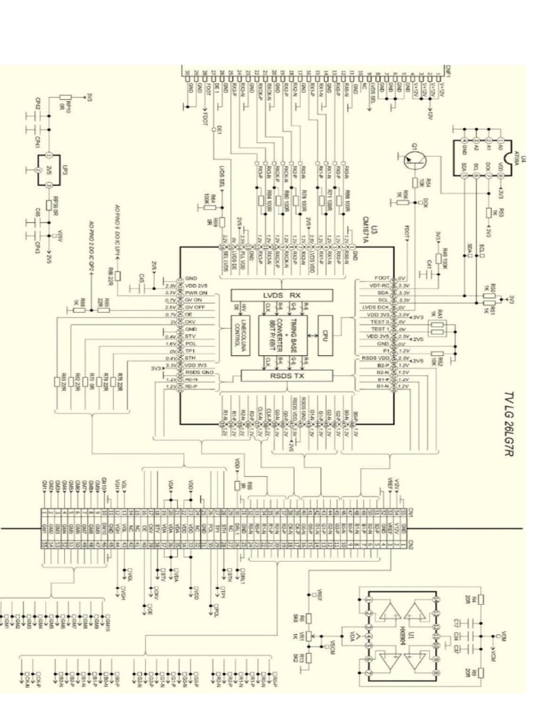 Schematic Diagram of LCD TV | PDF