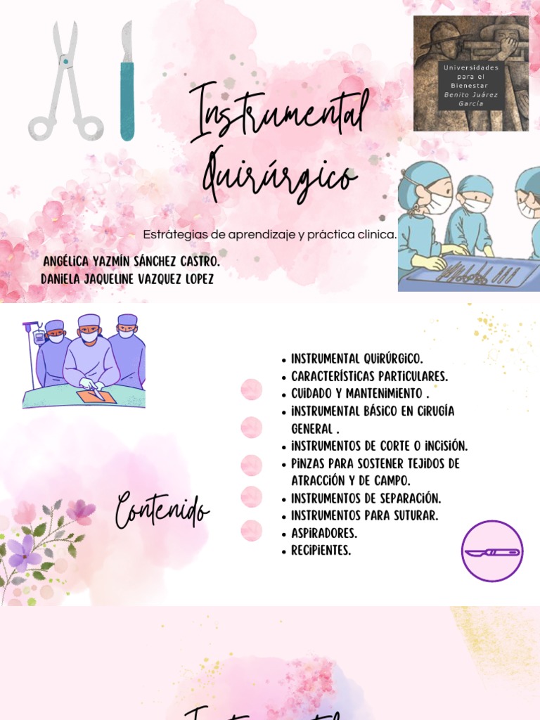 Tipos de Instrumental Quirúrgico | PDF | Cirugía | Herramientas