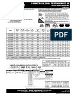 Berner Commercial High Performance 10 Electric Heated Air Curtain Data Sheet