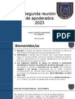 Segunda Reunión de Apoderados 2023: Escuela Ejército Libertador de Cerrillos