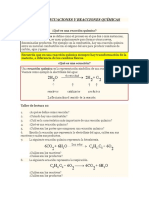 Lectura 10: Ecuaciones Y Reacciones Químicas: ¿Qué Es Una Reacción Química?