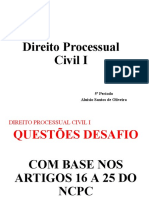 Direito Processual Civil I: 5º Período Aluisio Santos de Oliveira