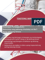 Tekstong Impormatibo PDF