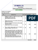 Orçamento de custo para urbanização de poço com alambrado, calçada e abrigo