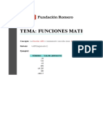 Tema: Funciones Matemáticas: Concepto: Sintaxis: Ejemplo1