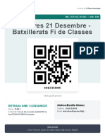 Dimecres 21 Desembre - Batxillerats Fi de Classes: Cocoa Mataró