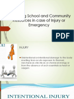 Identifying School and Community Resources in Case of Injury or Emergency
