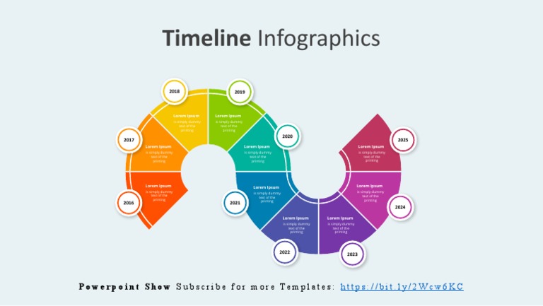 Timeline Infographic Template Powerpoint PDF Tullii