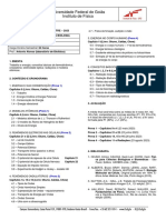 Plano de Curso Fsica Ciencias Biol - Licenciatura 2023-1