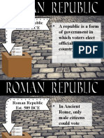 A Republic Is A Form: Roman Republic Est. 509 BCE